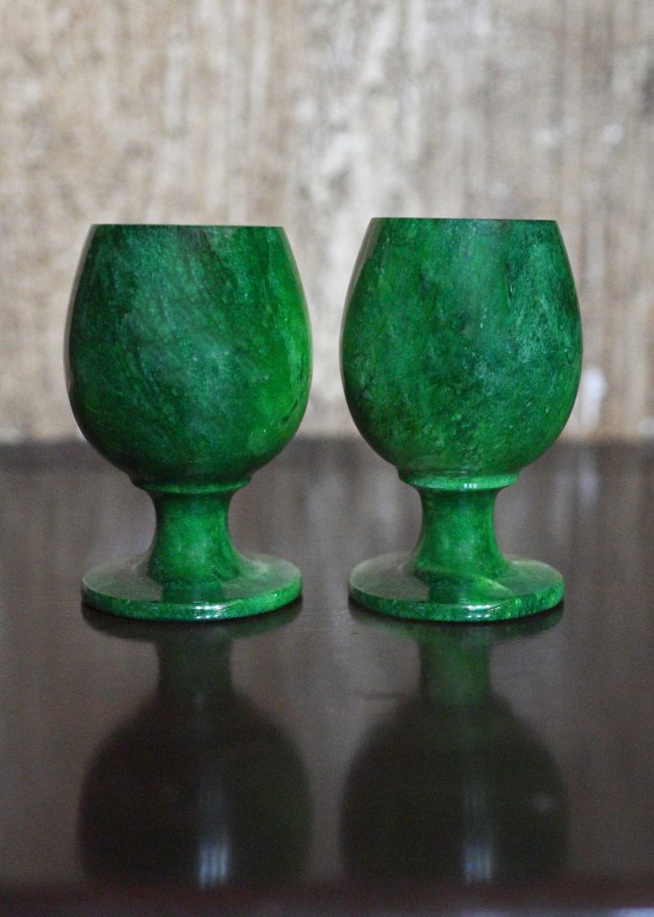 Dyed Sherry Set Green Color