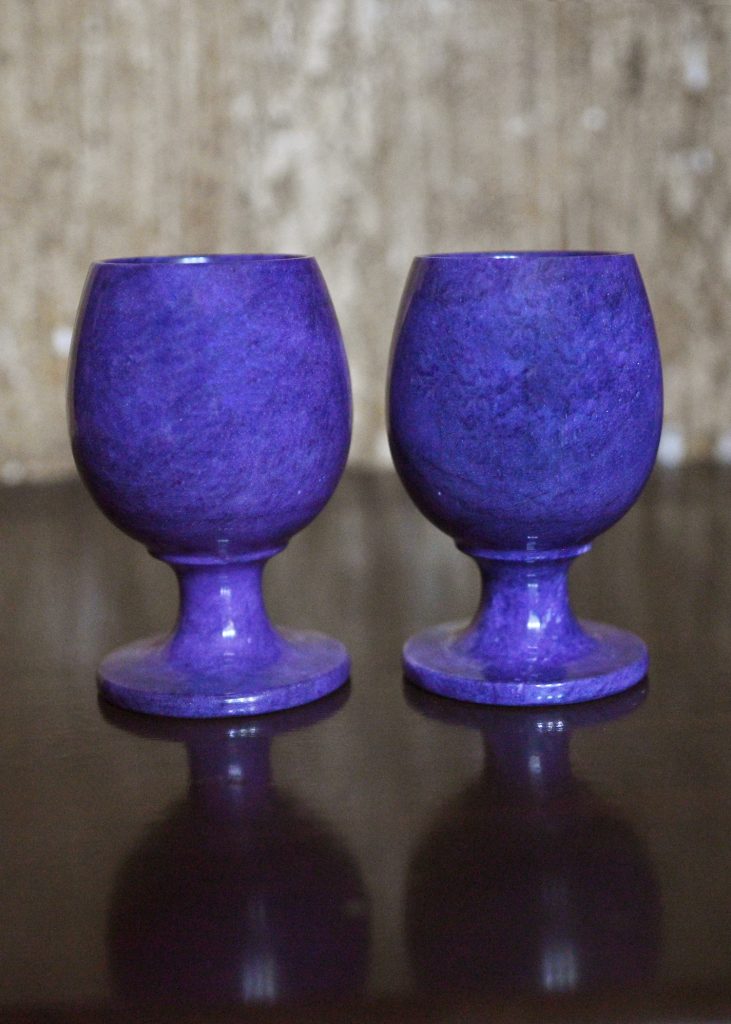 Dyed Sherry Set Purple Color