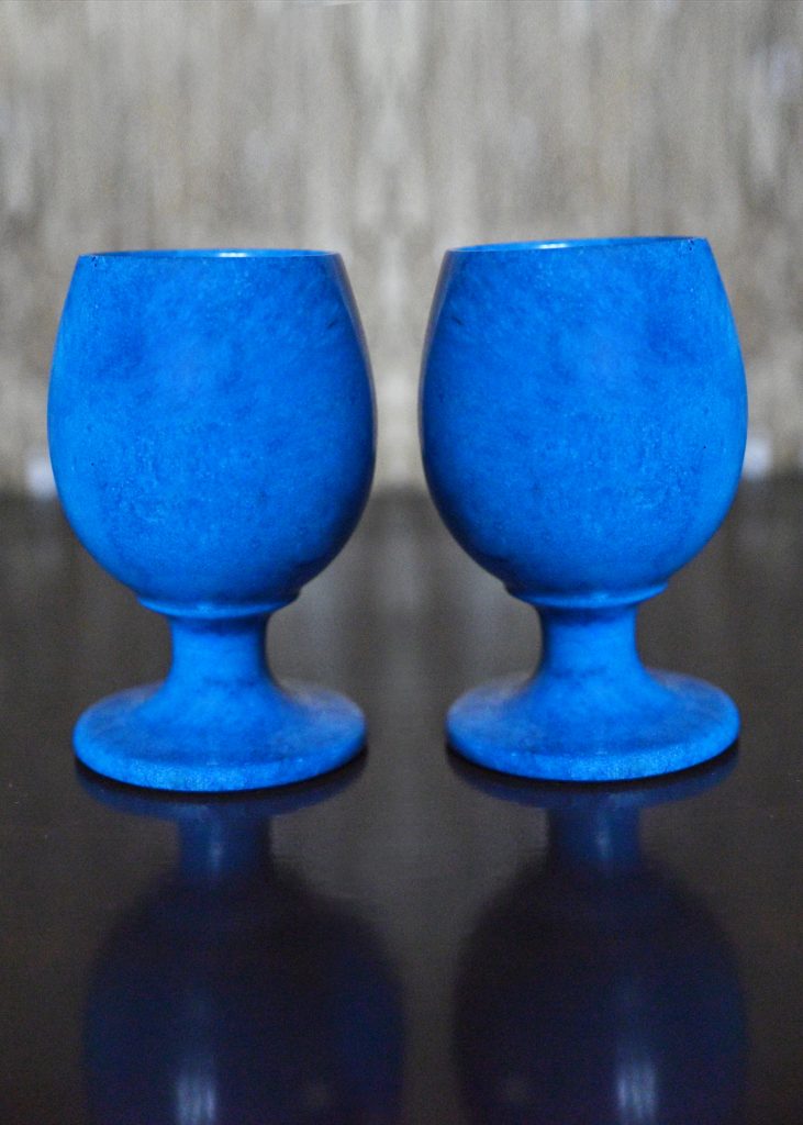 Dyed Sherry Set Sky Blue Color