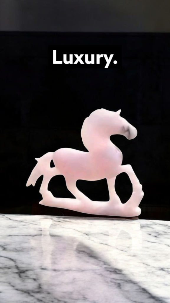 Horse Dancing Pink Onyx