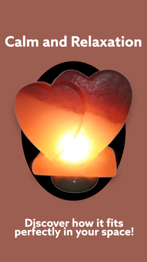 Salt Double Heart lamp