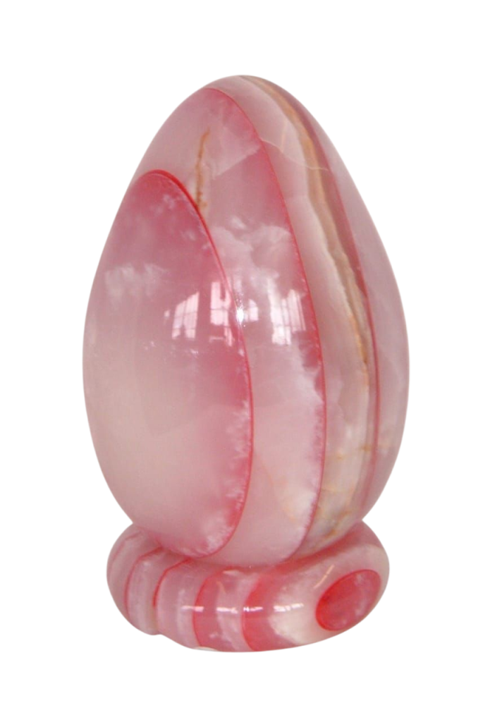 Onyx Red Colored Egg Shade lamp