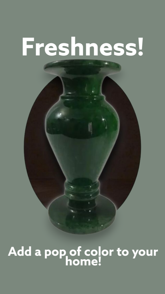 Dyed Green Vase
