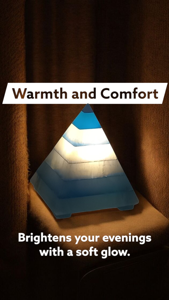 Pyramid Lamp Shade Blue