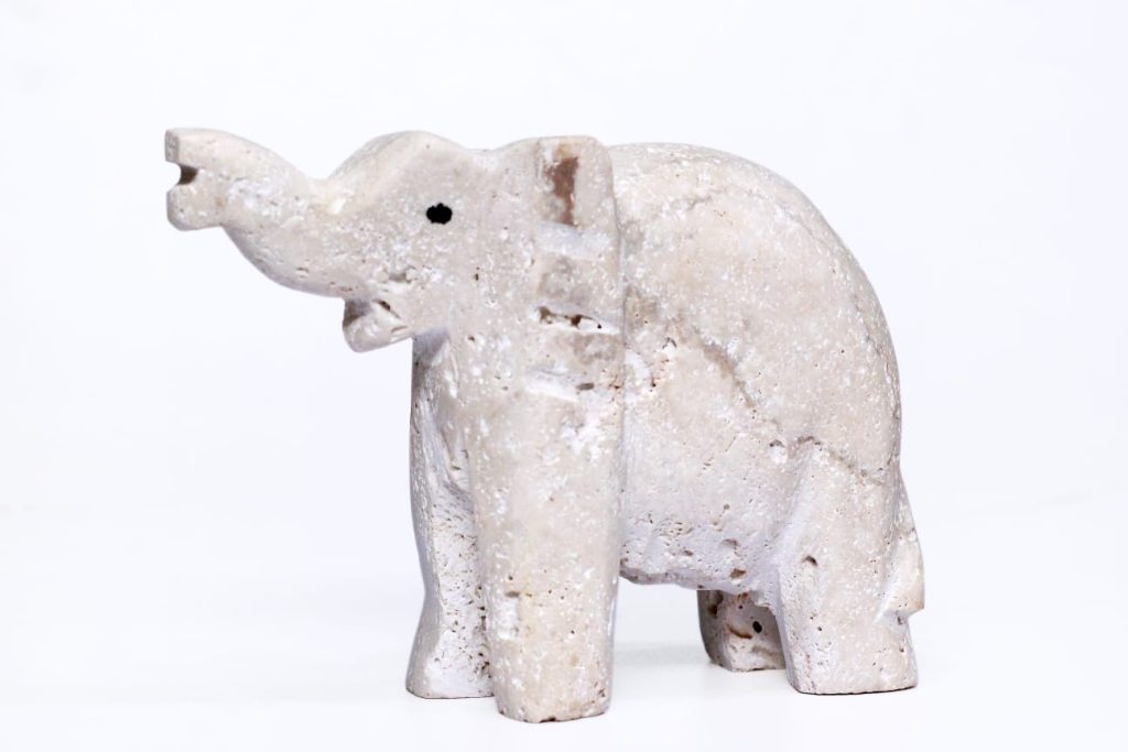 Elephant 4" Travertine