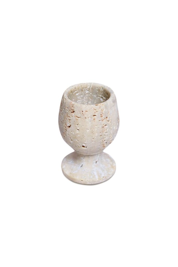 Travertine Sherry glass 2x3"