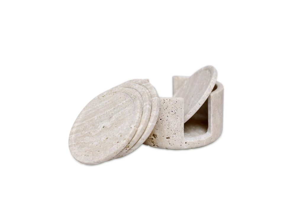 Coaster Set 6 pcs Travertine