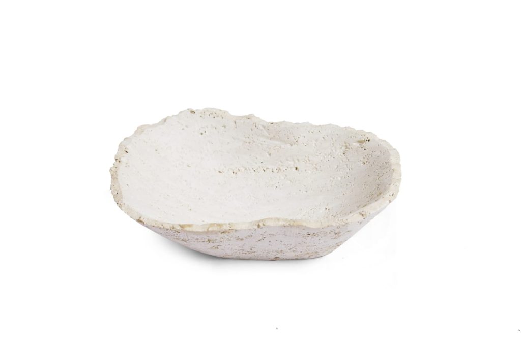 Carving Bowl Travertine 8"