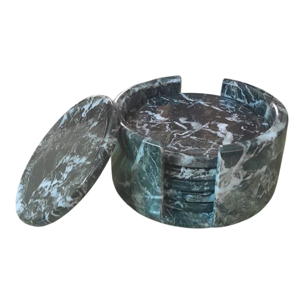 Coaster Set 6 pcs Black Zebra