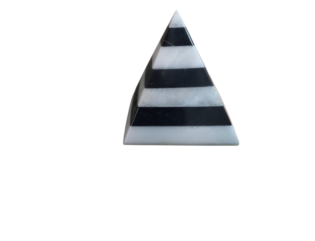 Pyramid Black & White Marble