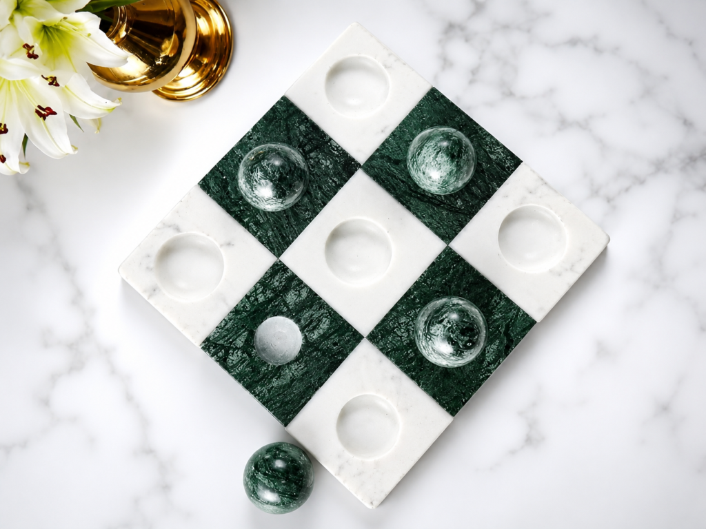 Marble Tictac Jungle Green/White